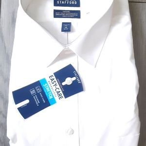 Men's white Stafford shirt sz. 17
